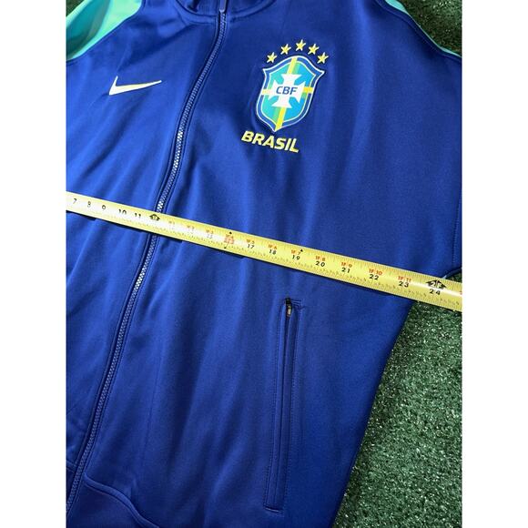 Nike Dri-FIT Brazil Strike 2024 Men's Size M Anthem Soccer Jacket - Picture 8 of 9